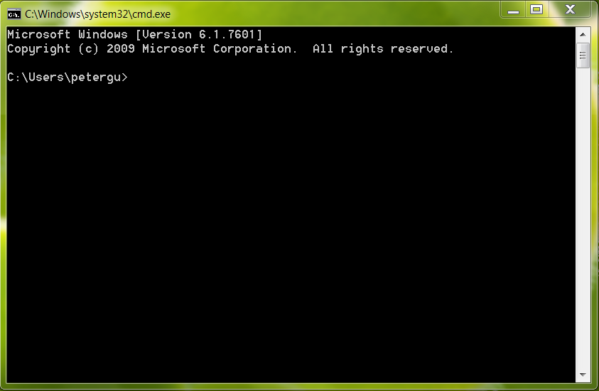 Win7 cmd